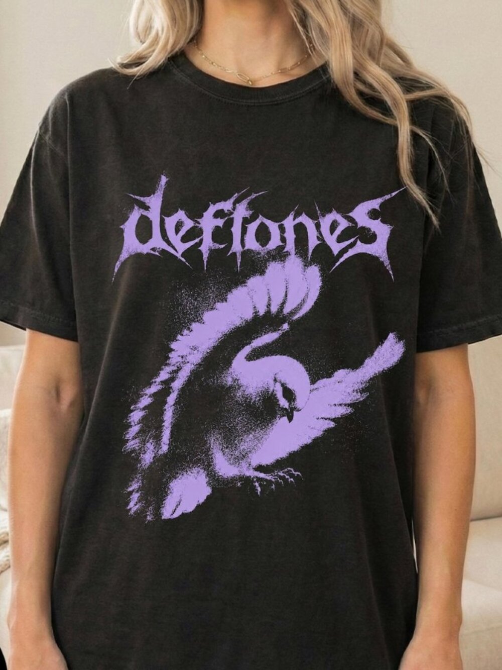 Vintage 90s Grunge Rock Graphic Tee, Retro Goth Music Shirt